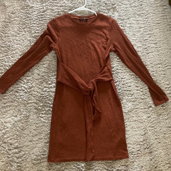 SHEIN Dresses & Skirts - Rust Long Sleeve Knit Dress